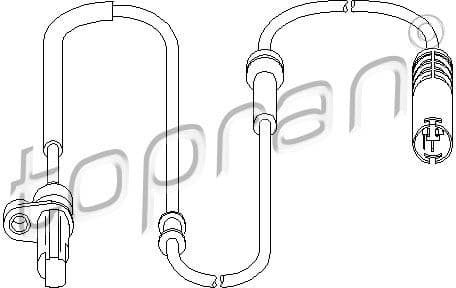 Sensor, wheel speed 501 234