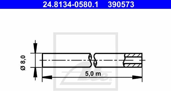 Brake Line 24.8134-0580.1