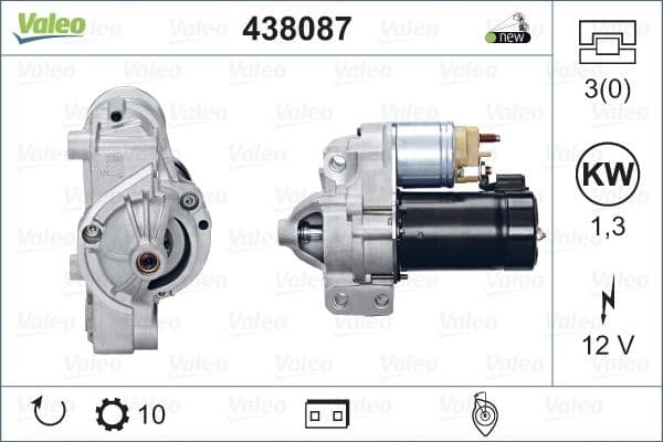 Starter VALEO ORIGINS NEW OE TECHNOLOGY 438087