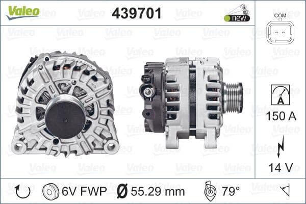 Alternator VALEO ORIGINS NEW OE TECHNOLOGY 439701