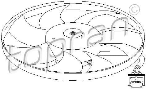 Fan, engine cooling 110 765