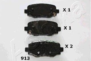 Brake Pad Set, disc brake 51-09-913