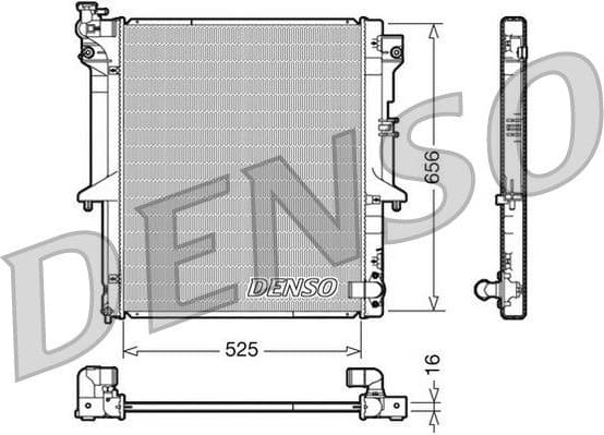 Radiator, engine cooling DRM45017