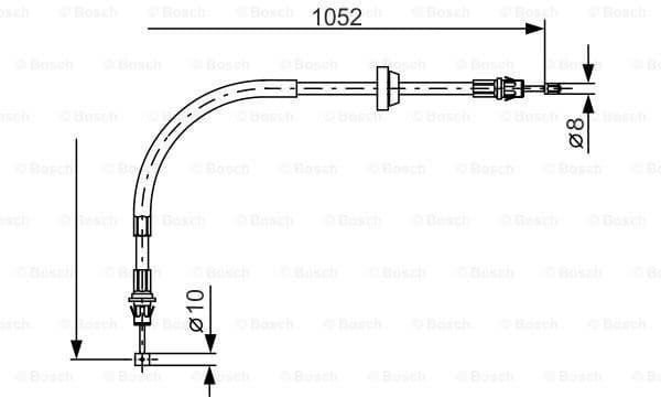 Cable Pull, parking brake 1 987 477 186