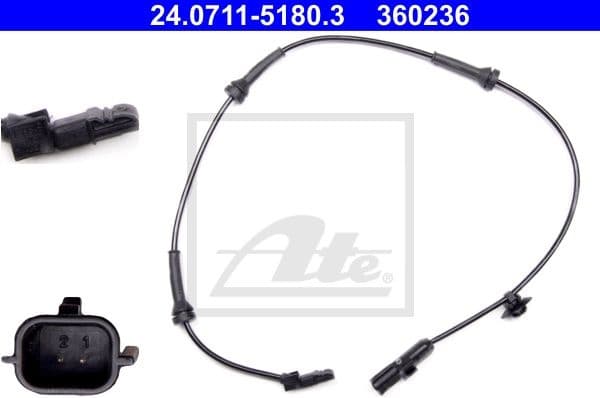 Sensor, wheel speed 24.0711-5180.3