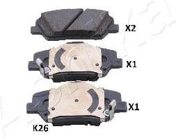Brake Pad Set, disc brake 50-0K-K26