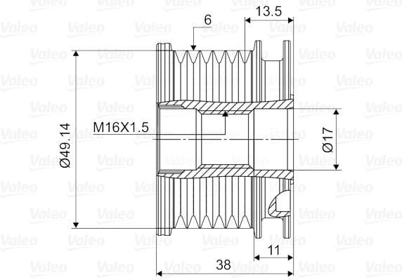 Alternator Freewheel Clutch VALEO NEW SPARE PART 588125 - image 2