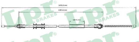 Cable Pull, parking brake C0700B