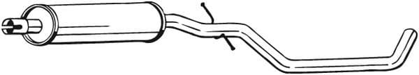Centre Muffler 283-655
