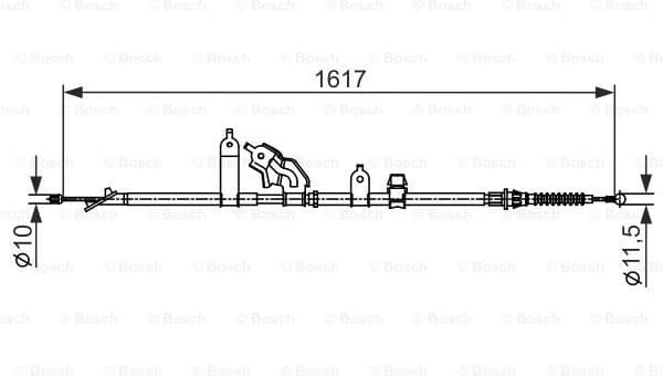 Cable Pull, parking brake 1 987 482 441