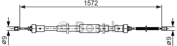 Cable Pull, parking brake 1 987 482 384