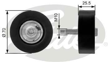 Deflection/Guide Pulley, V-ribbed belt DriveAlign™ T36200