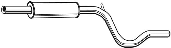 Centre Muffler 22057