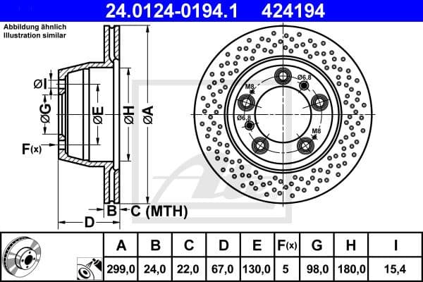 Brake Disc 24.0124-0194.1