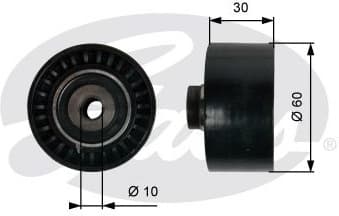 Deflection Pulley/Guide Pulley, timing belt PowerGrip™ T42065