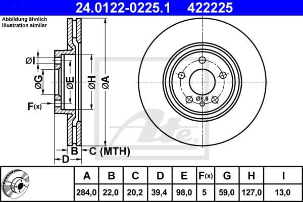 Brake Disc 24.0122-0225.1
