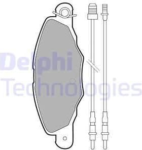 Brake Pad Set, disc brake LP1629