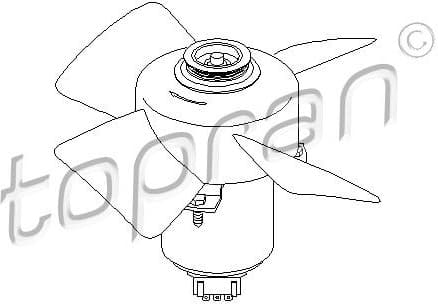 Fan, engine cooling 107 708