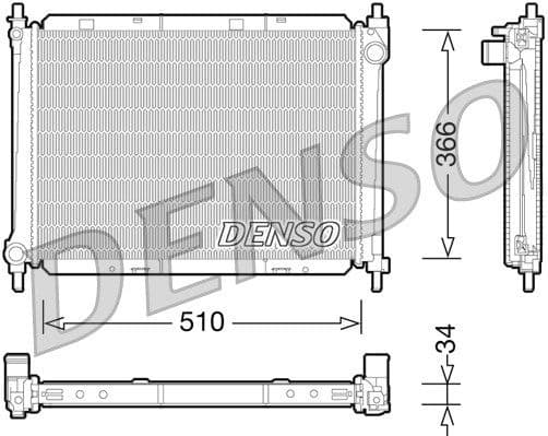 Radiator, engine cooling DRM46037