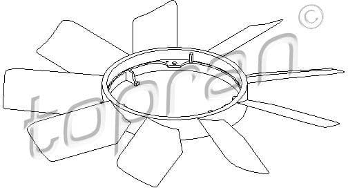 Fan Wheel, engine cooling 400 997