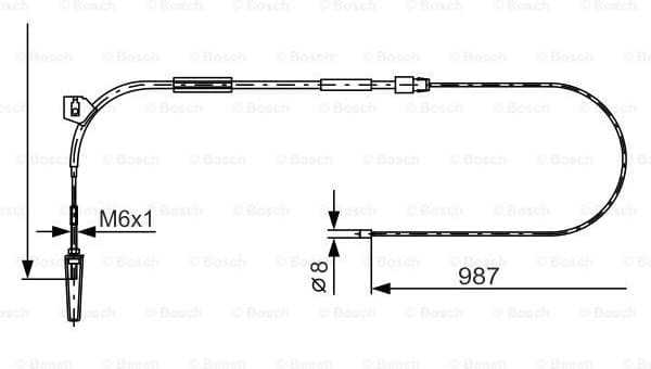 Cable Pull, parking brake 1 987 477 962