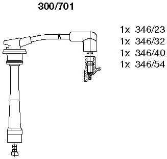 Ignition Cable Kit 300/701