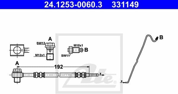Brake Hose 24.1253-0060.3