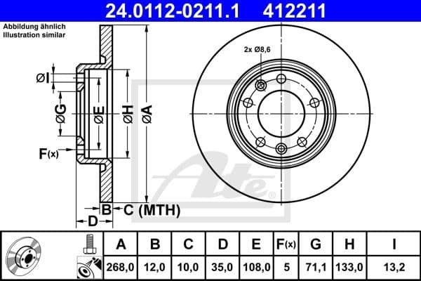 Brake Disc 24.0112-0211.1