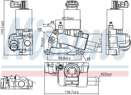 EGR Valve ** FIRST FIT ** 98204