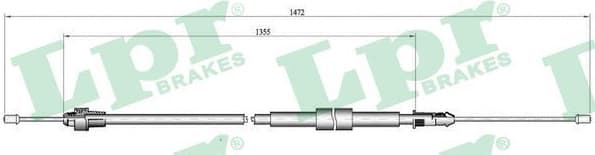 Cable Pull, parking brake C0139B