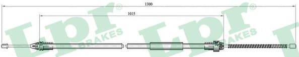 Cable Pull, parking brake C0135B