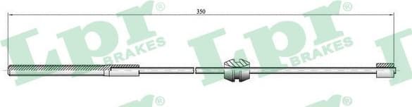 Cable Pull, parking brake C0558B