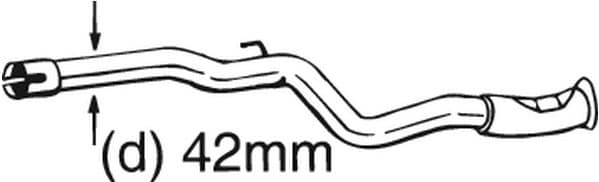 Repair Pipe, catalytic converter 889-159