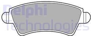 Brake Pad Set, disc brake LP1846