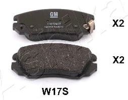 Brake Pad Set, disc brake 50-0W-W17
