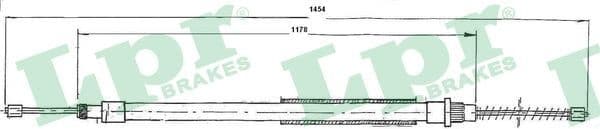 Cable Pull, parking brake C0623B