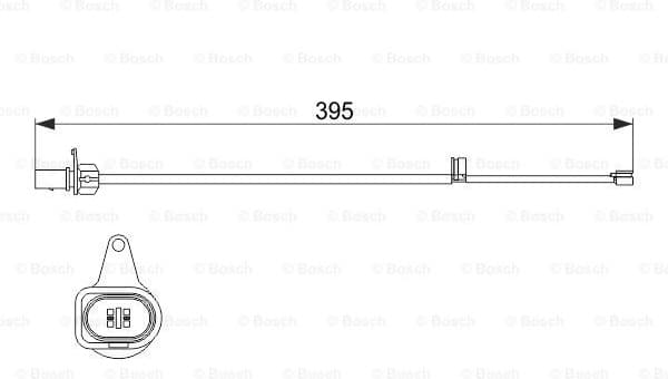 Warning Contact, brake pad wear 1 987 474 509