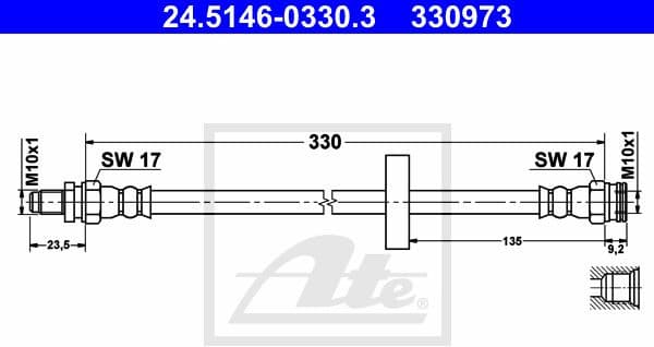 Brake Hose 24.5146-0330.3