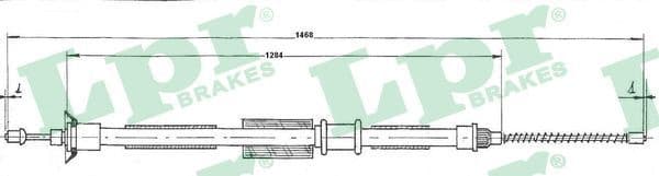 Cable Pull, parking brake C0200B