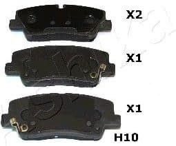 Brake Pad Set, disc brake 51-0H-H10