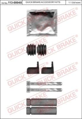 Guide Sleeve Kit, brake caliper 113-0004X