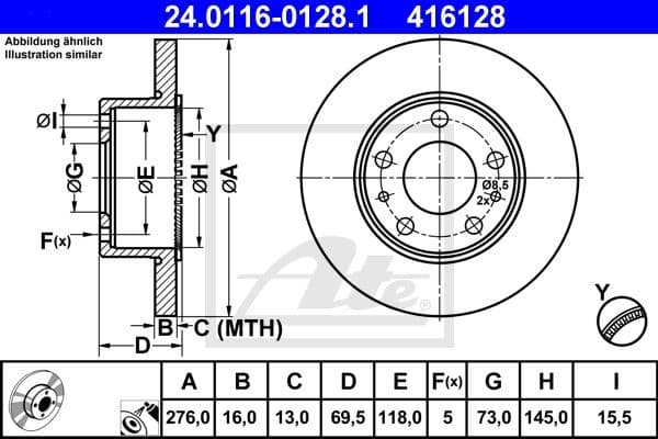 Brake Disc 24.0116-0128.1
