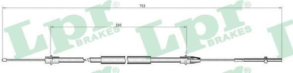 Cable Pull, parking brake C0638B