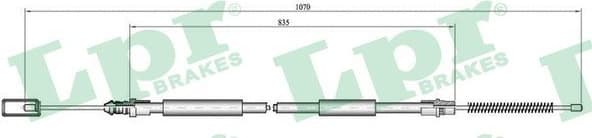 Cable Pull, parking brake C0694B