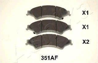 Brake Pad Set, disc brake 50-03-351