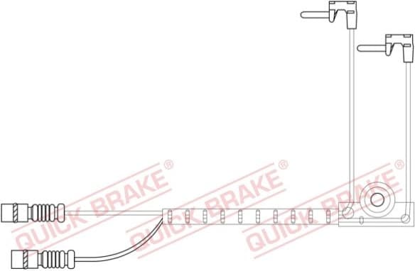 Warning Contact, brake pad wear WS 0422 A