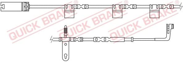 Warning Contact, brake pad wear WS 0267 A