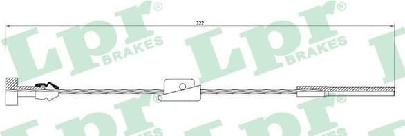 Cable Pull, parking brake C0247B