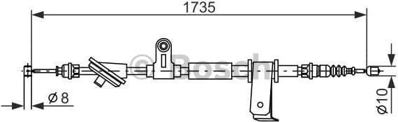 Cable Pull, parking brake 1 987 477 112
