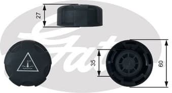 Cap, coolant tank RC247